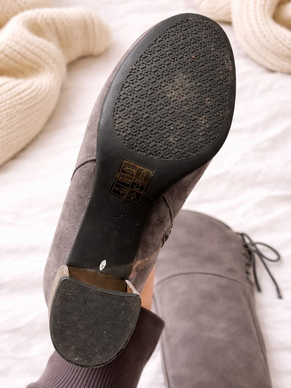 Tory Burch Gray Suede Over-the-Knee Boots (Size 6.5) 🤍 - Picture 2 of 9